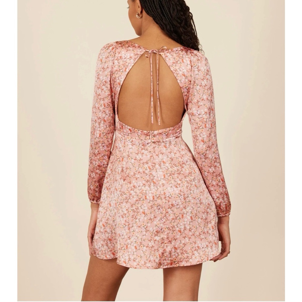 Park & Fifth Harper Pink Posey Mini Dress - Large